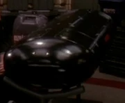 A standard Starfleet-issue photon torpedo