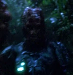 A Hirogen assimilated by the Borg and a member of Unimatrix Zero