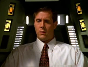 Mr. Dunbar in the cockpit of the Aeon.