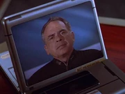 A monitor in use aboard the USS Enterprise-E in 2373
