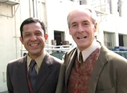 Pablo Soriano (left) and Dieter Hornemann behind the scenes in 2005