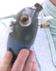 An artificial heart.