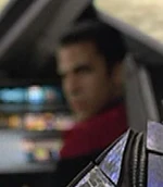 A holographic shuttle pilot