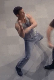 ...as stunt double for Dominic Keating