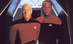 Patrick Stewart and Avery Brooks