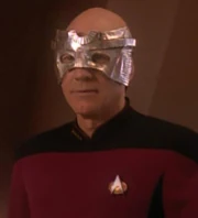 Jean Luc Picard impersonating Korgano.