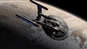 Enterprise in orbit