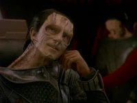 Dukat aan boord van de Groumall.
