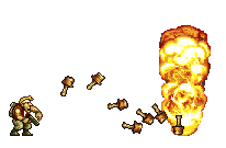 Marco using his grenades