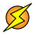 File:Lightning Bolt on Circle.svg