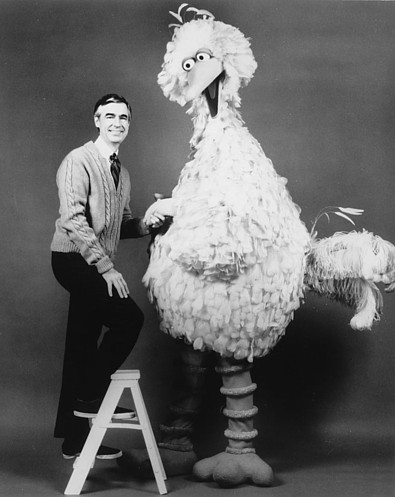 Mister Rogers and Big Bird