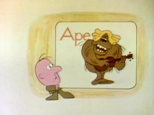 "A is for Ape", a Speech Balloon cartoon.