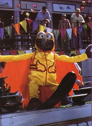 Gonzo performing in an Aquacade in Michigan.