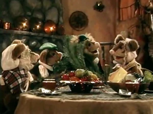 The mouse family in Mr. Willowby's Christmas Tree