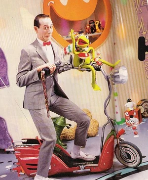 Pee-Wee Herman and Kermit
