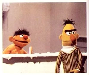 Ernie christens Rosie.