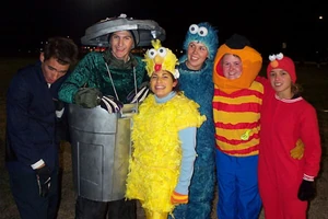 Average people dressed as Muppets for Halloween
