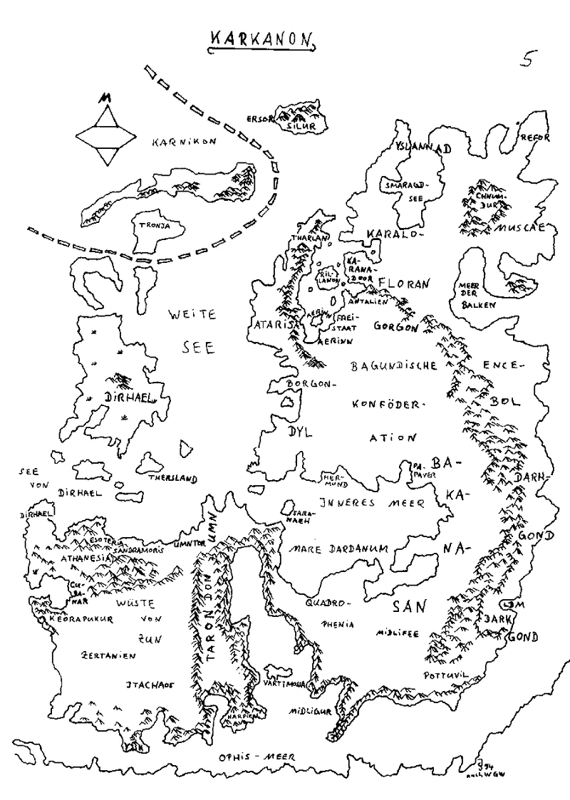Karte von Karcanon.