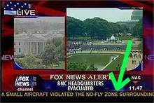 The news ticker of Fox News Channel