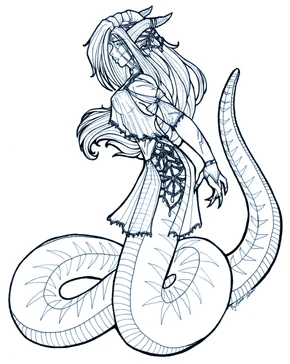 Female Syladris. Image(c)Lady Harukashi Iwaii (http://harukashi.deviantart.com/) Used with permission.