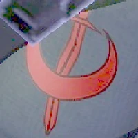 Detail in the Knives' uniform. The group's logo?