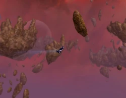 Flying through the shard is safest... probably