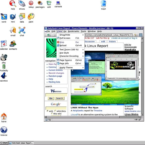 Puppy Linux screen shot