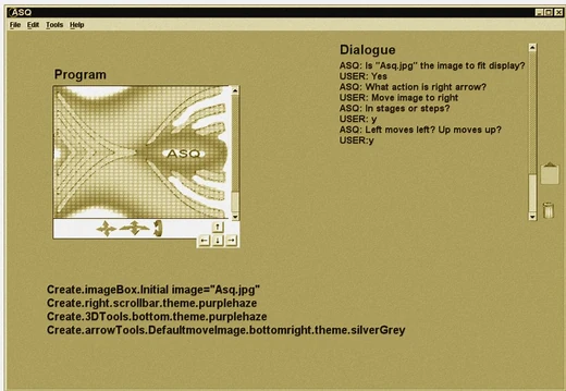 An Example of the proposed ASQ interface