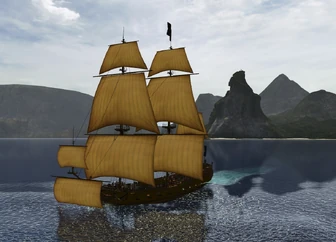 Picture of a 'Intrepid' Privateer Frigate