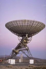 Goldstone radio telescope.