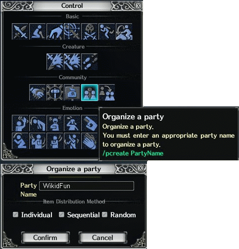 Tool Tip shows chat line command for /pinvite