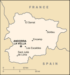 Map of Andorra- Click to enlarge