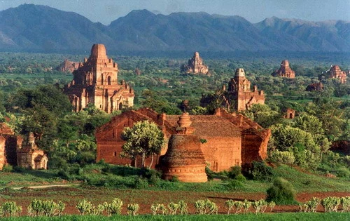 Burma Scenery Of Old Bagan