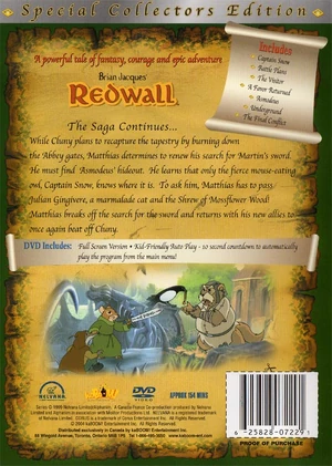 Redwall: The Next Adventure back cover