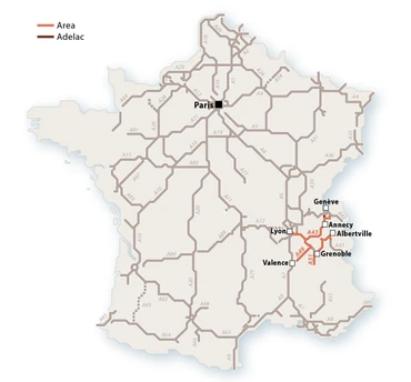 Le réseau AREA en 2010. © Thomas G.