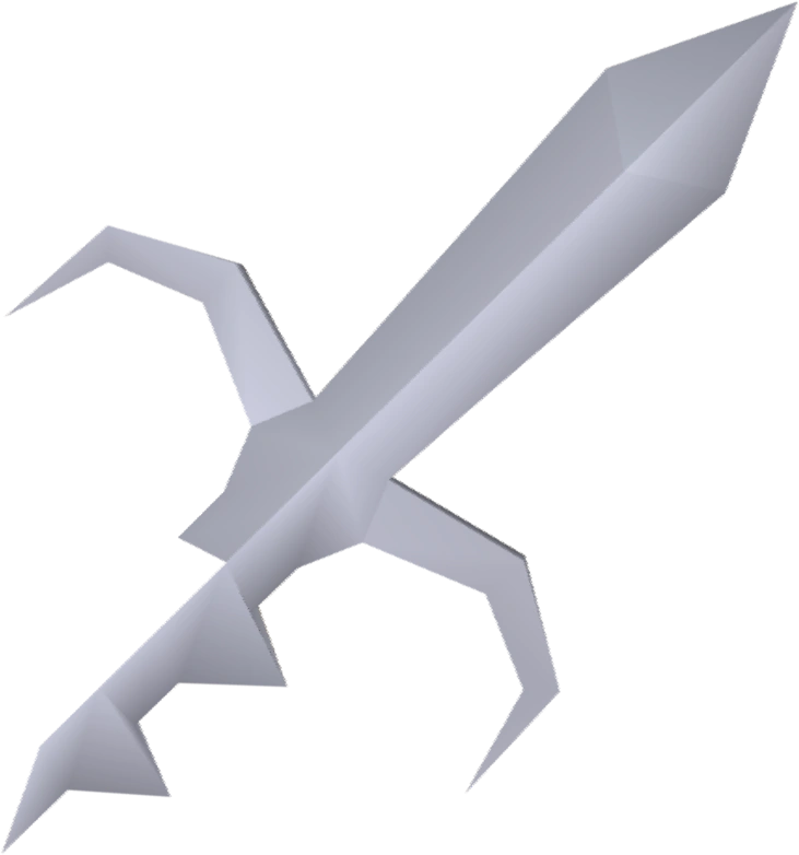 A detailed image of Godsword shards (2 and 3).