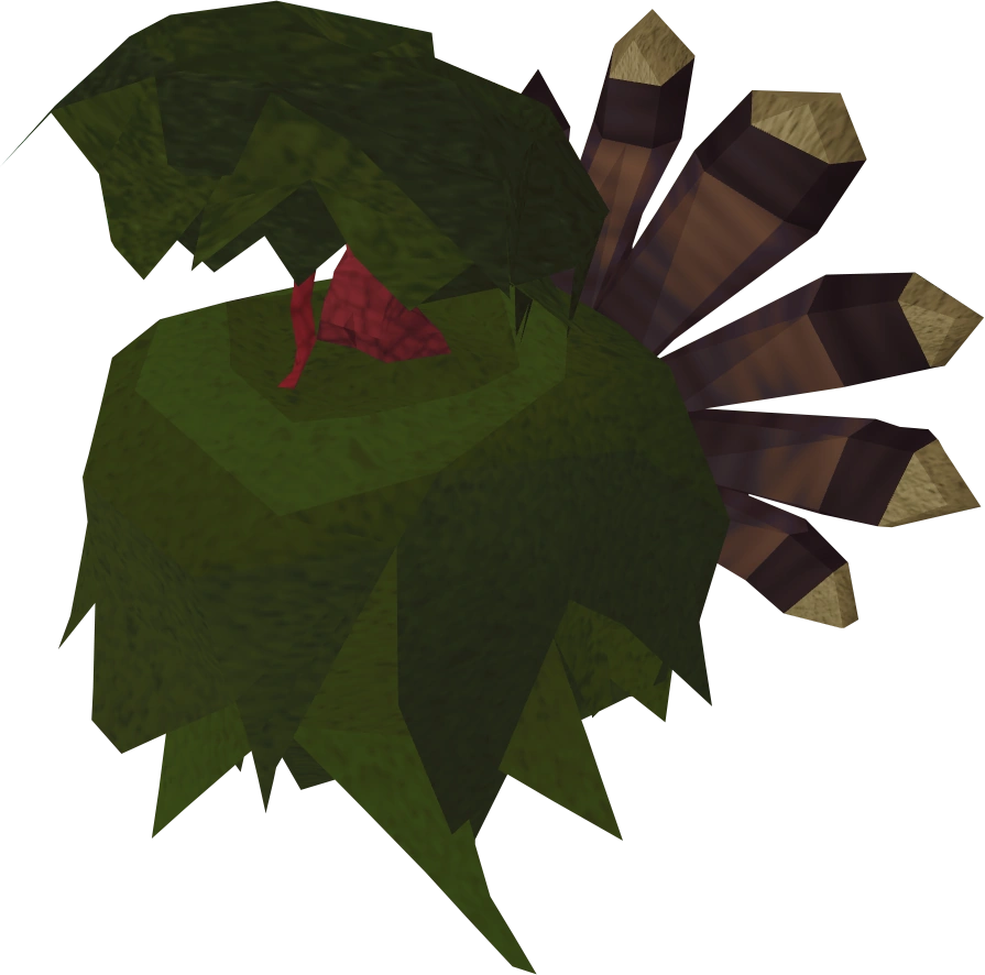 A turkey in a bush.