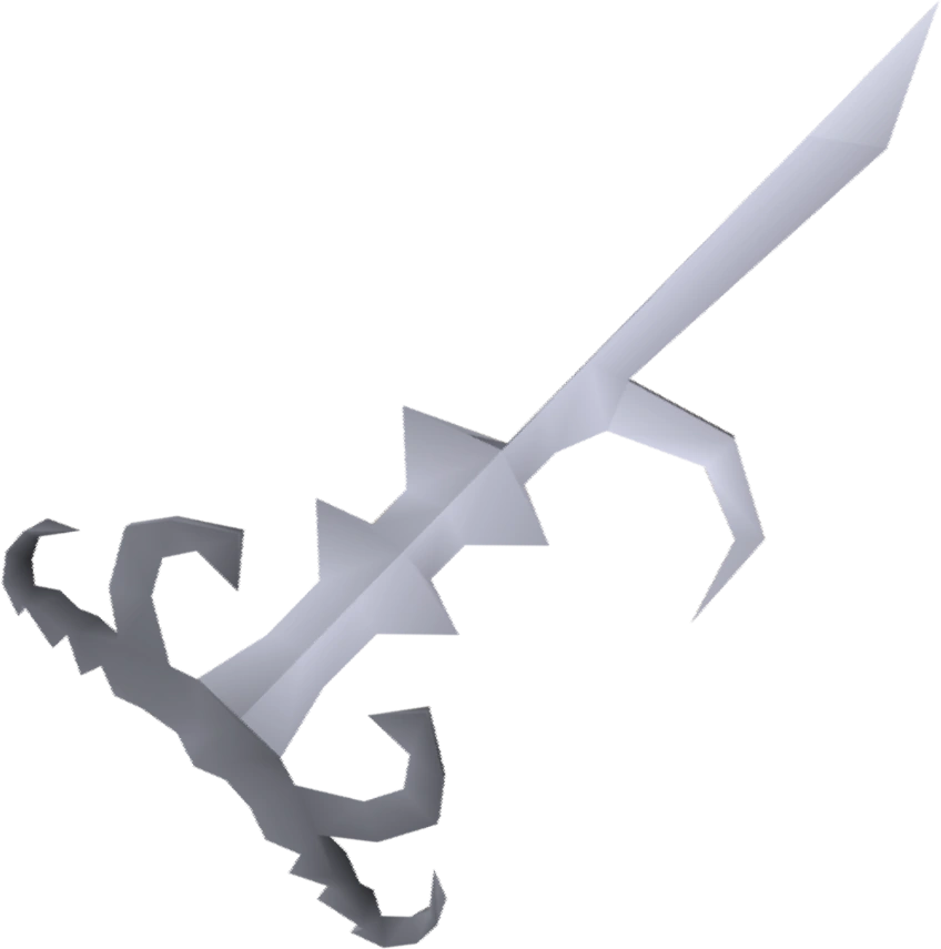 A detailed image of Godsword shards (1 and 2).
