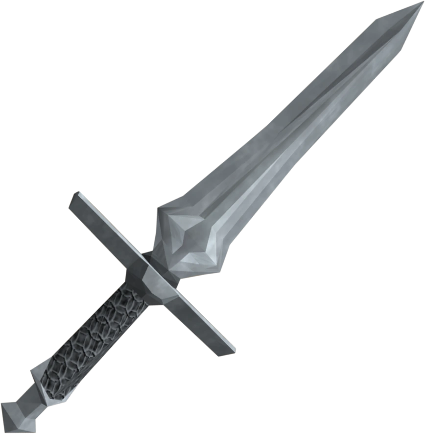 A detailed image of the steel dagger.