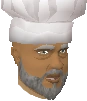 The master chef's head