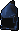 A detailed image of the blue d'hide coif.