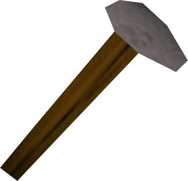 A detailed view of a hammer