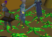 Tangle Vines would cover the ground as a random event.