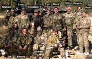 Members of Jagex staff after a paintball game in April 2003.