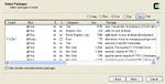 Expanded package view of Cygwin