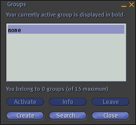 SL 1.10 groups window