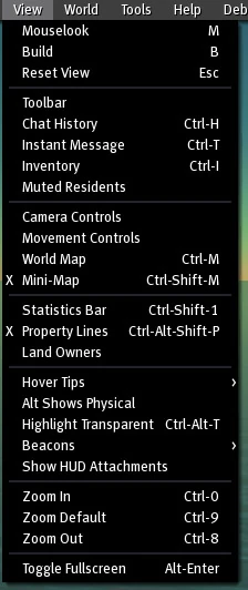 View Menu