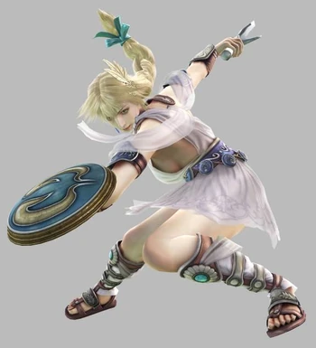 Sophitia, as she appears in Soulcalibur:Broken Destiny.