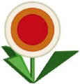 A Fire Flower from Super Smash Bros.
