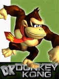 Donkey Kong, as he appears in Super Smash Bros. Melee.